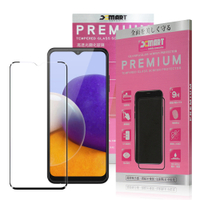Xmart for Samsung Galaxy A22 5G 超透滿版 2.5D鋼化玻璃貼-黑
