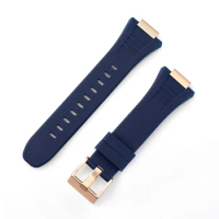 For iWatch 5/6/7/8/9/SE Retrofit Stainless Steel Strap 45/44/41/40mm Silicone Strap Apple Watch Series 7 Metal Case Compatibl