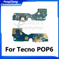 10pcs For Tecno POP6 Charging board Charging flex Charger flex mobile phone Parts Flex Cable