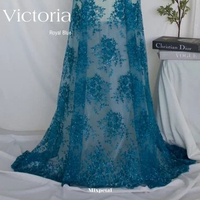 KAIN KEBAYA PESTA TILE PAYET PREMIUM VICTORIA Royal Blue