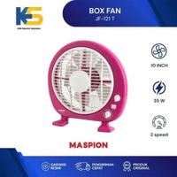 K.E.S - Maspion Kipas Angin Box Fan 10 inch (JF 121 T) + Timer // Kipas Angin Duduk Kotak Pendingin 