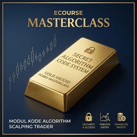 Ecourse Masterclass Trading Forex Gold XAUUSD Modul Kode Algorithm Secret System Scalping Trader Pre