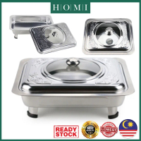 [Hot Sale ] 5pcs set BUFFET EMBOSSED BUFFET TRAY SET/BUFFET FOOD TRAY/SERVING TRAY/FOOD PAN KENDURI 
