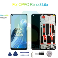 For OPPO Reno 8 Lite Screen Display Replacement 2400*1080 CPH2343 Reno 8 Lite LCD Touch Digitizer Assembly
