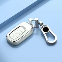 TPU Car Key Case Cover Keychain Shell For Honda Civic Accord Pilot HR-V CR-V CRV Freed Vezel HRV 2021 2022 Protector Accessories