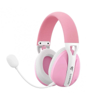 HAVIT FUXI-H1 藍牙/2.4G/TYPE-C 遊戲耳機 附麥克風 粉紅色 (V073)