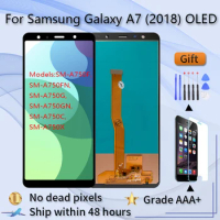 For Samsung Galaxy A7 2018 A750 Super AMOLED TFT/OLED/ LCD SM-A750F A750F Display With Touch Screen Assembly Replacement Part