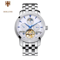 Luxury Top Brand HOLUNS Men's Automatic Mechanical Watches Business Male Casual Watch Full Stell Wrist Watches Clocks Relogio