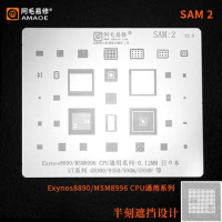 Amaoe BGA Reballing Stencil Solder Tin For SAMSUNG S7/S7+ G9300/G9350/G930F Exynos 8890/MSM8996 CPU RAM WIFI POWER Chip