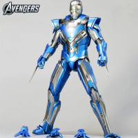 Original Genuine Hot toys Ht 1/6 Mms391 Iron Man 3 Mk30 Blue Steel Limited Edition Action Figure Model Collectible Toy gifts