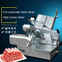 Electric food slicer meat slicer lamb roll frozen beef slicer wide table