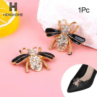 1Pc Bee Shoe Clip Metal Shoe Buckle Women High Heel Charms Buckle Pumps Lady Flat Shoes Decor Accessories