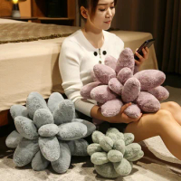 NEW Soft Succulents Plush Stuffed Toys Various Cute Potted Flowers Bookshelf Pillow Home Living Room Decoration Girls Gifts