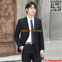 【免運】西裝 修身西裝 西裝外套 伴郎西裝 工作西裝 官方正品西裝套裝 男士商務正裝 大學生上班面試職業西裝 結婚伴郎服