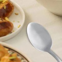 Stainless Steel Spoon Multipurpose Serving Spoon Engraved Ice Cream Spoon Cooking Spoon for Dumplings Soup Porridge Trip Hiking