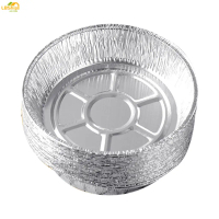 ถาดอเนกประสงค์อลูมิเนียมฟอยล์, Lbship, 50 ชิ้น, ไม่ติดกระทะ, เหมาะสำหรับหม้อทอดอากาศและเตาอบ, ห้องคร