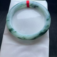 緬甸手鐲細糯化飄花翡翠手鐲質地細膩飄花靈動意境清新唯美超高