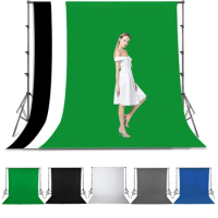 Photography Background Backdrop Cloth Green White Black Screen Background Stands Support Cloth For Photo Studio Video Portrait