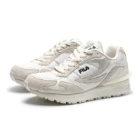 【FILA】休閒鞋 復古鞋 男女 米白 麂皮 後跟造型 ZAGATO TR(4C625U050)