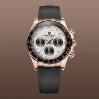 PAGANI DESIGN 2022 NEW 1664 Meteorite Dial Men's Watches Luxury Sapphire Quartz watch for men Sport Chronograph men Reloj Hombre