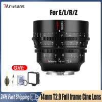 7artisans 14mm T2.9 Large Aperture Full Frame Manual Focus Spectrum Cine Lens For Sony E ZVE10 Canon RF R5 Nikon Z Leica SIGMA