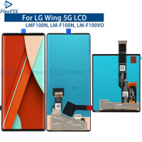 Original For LG Wing LCD Touch Screen Digitizer Assembly For LG Wing 5G LCD Replacement LMF100N, LM-F100N, LM-F100V LCD
