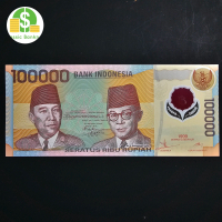 Uang Kuno Indonesia 100.000 Rupiah Soekarno Hatta polymer 1999