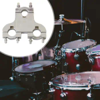 Drum Clamp Connector Drum Set Accessory Convenient Drum Set Mounting Clamps Musical Instrument Three Hole Drum Seat Connector