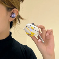 Korea Cute Cartoon Backpack Duck Earbuds Cover For Samsung Galaxy Buds 2 Pro Bluetooth Earphone Case For Samsung Buds Live Cover