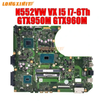 N552VW motherboard For ASUS VivoBook Pro N552VW, N552V, N552VX Laptop Motherboard. i5 i7-6Th GTX950M V2G GTX960M V4G.
