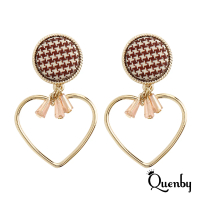 【Quenby】925純銀 閃耀迷人高亮度水晶耳環/耳針(耳環/配件/交換禮物)