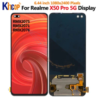 For Oppo Realme X50 Pro 5G LCD Display Screen Touch Digitizer Assembly For Realme X50 Pro LCD RMX2075, RMX2071, RMX2076 display