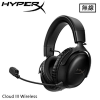 HyperX Cloud III Wireless 颶風3 無線電競耳機 黑 77Z45AA原價4500(省1110)