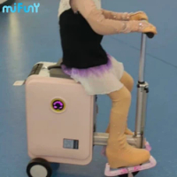 MIFUNY SE3S Electric Luggage USB Charging Pink Travel Riding The Ultra-light Mobility Scooter Carry on Luggage with Wheels