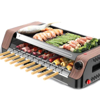 Multi-functional Electric Grill Grill Korean Electric Grill Automatic Rotate Barbecue Machine Non-stick Electric Grill Rotator