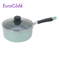 EuroCook EC22320P FINE II 雲石紋易潔單柄煲連玻璃蓋 20cm / 2.8L 湖水藍 香港行貨