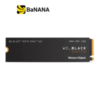 การ์ดเอสเอสดี WD SSD 500GB M.2 4.0 NVMe/PCle R5000MB/s W4000MB/s Black - 5 Year (SN770) by Banana IT