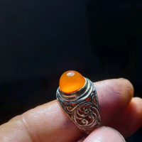 Akik anggur oranye warna cerah orson dim imut