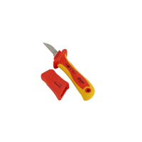 Sata 93472 Vde Insulated Cable Stripping Knife, Straight Blade