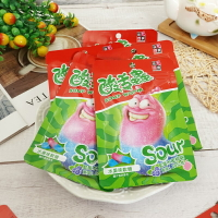 【味覺百撰】酸舌蟲水果軟糖(藍莓水蜜桃味) 200g(10包) 水果風味軟糖 整人糖 酸酸糖 (馬來西亞糖果)
