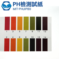 工仔人 PH酸鹼測試紙 PH試紙 水質檢測 溶液判斷 乾燥使用 PH1-14 80張/本 MIT-PHUIP80