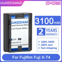 GUKEEDIANZI Replacement Battery NP-W235 NPW235 3100mAh For Fujifilm Fuji X-T4 XT4 GFX 100S VG-XT4 Vertical Grip