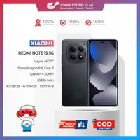 XIAOMI REDMI NOTE 15 5G RAM 8GB 12GB | 128GB 512GB - Qualcomm Snapdragon 6 Gen 3 Layar AMOLED 6,77 i