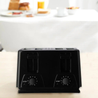 Máy Nướng Bánh Mì, 4 Lát, Máy Bánh Mì Gia Dụng, Tự Động, 2 Bảng Điều Khiển, 6 Cài Đặt, Thích Hợp Cho