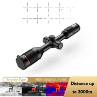 Infrared Thermal Imaging Rifle Scope 400x300 Pixels Thermal Scope Monocular Night Vision Sight for Hunting Thermal Imager