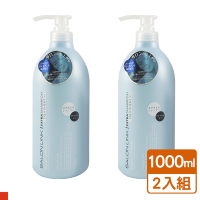 日本 熊野 Salon Link 胺基酸 保濕修護 洗潤髮二合一 1000ml (淡藍) 2入組