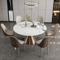 Kitchen Round Dining Table Marble Luxury Garden Nordic Salon Dining Table Dressing Makeup Muebles Livingroom Furniture Sets