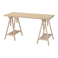 MÅLSKYTT/MITTBACK 書桌/工作桌, 樺木, 140 x 60 公分