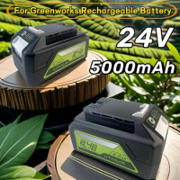 New Upgrade 24V Power tool battery Series Rechargeable Li-ion Battery 24V 5000mAh Compatible with For Greenworks Battery replace