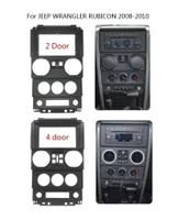 FRAME HEADUNIT ANDROID 9 INCH JEEP RUBICON WRANGLER 2008 4 PINTU